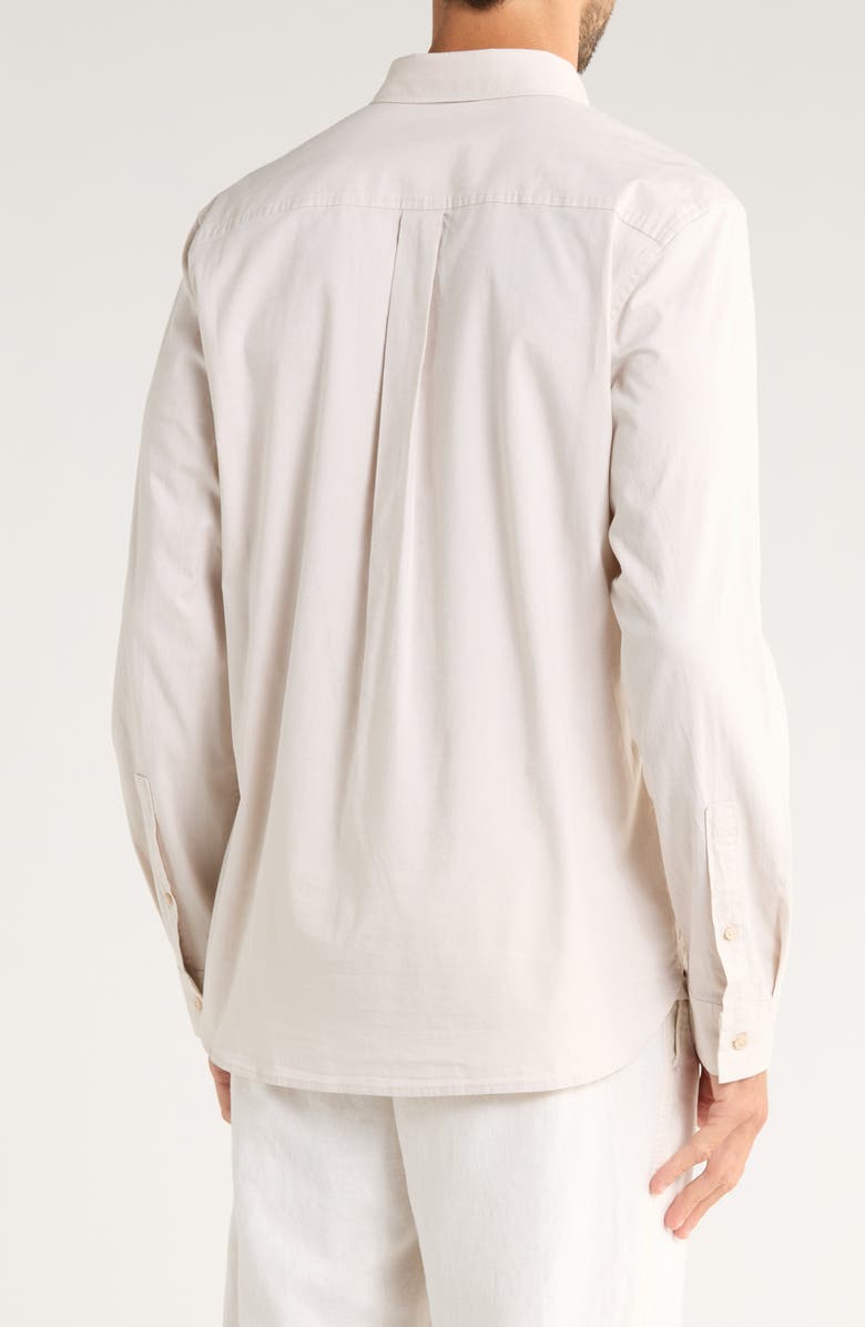 Nordstrom Stretch Cotton Button-Down Oxford Shirt, Alternate, color, Beige White Eoe
