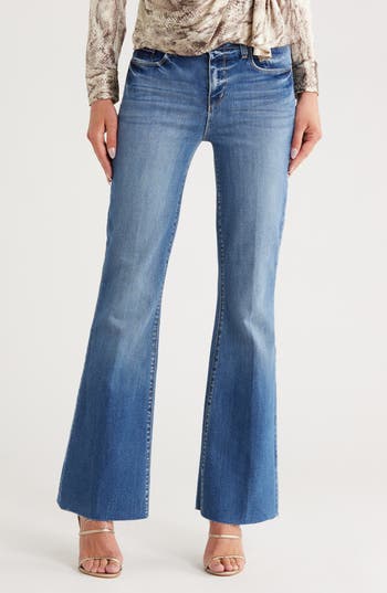 L Agence L'agence Sera High Waist Flare Jeans In Blue
