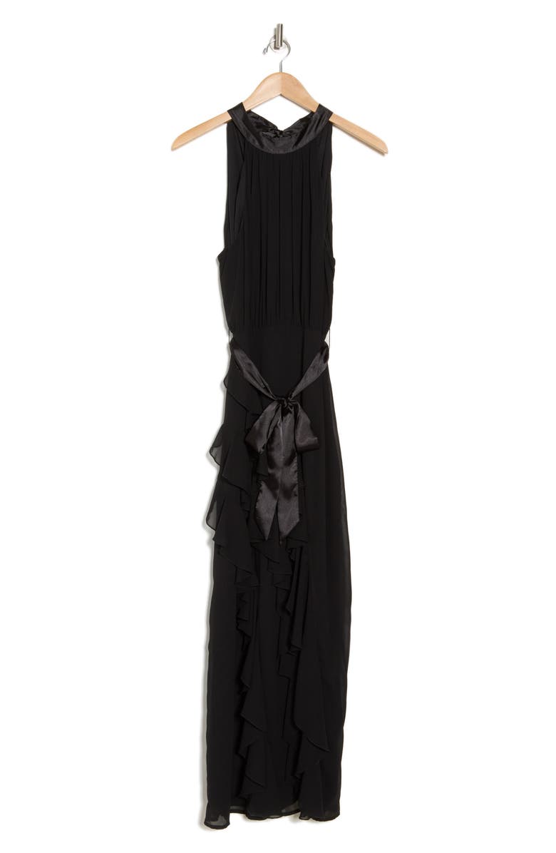 AREA STARS Nadine Ruffle Maxi Dress, Alternate, color, Black