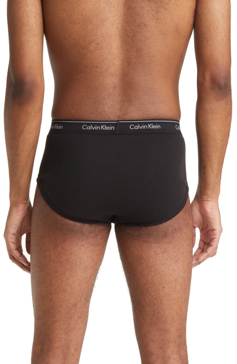 Calvin Klein 3-Pack Cotton Classics Briefs, Alternate, color, Black