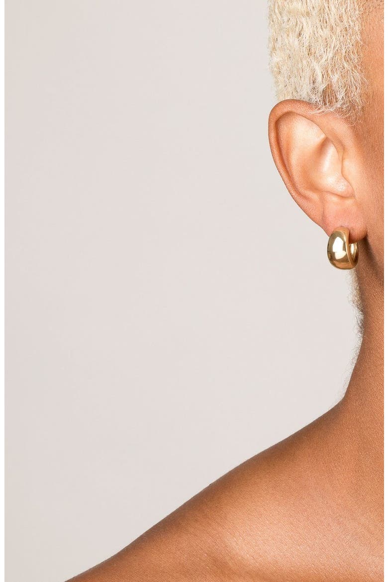 Smooth Arch Hoops, Alternate, color, Yellow Gold Vermeil