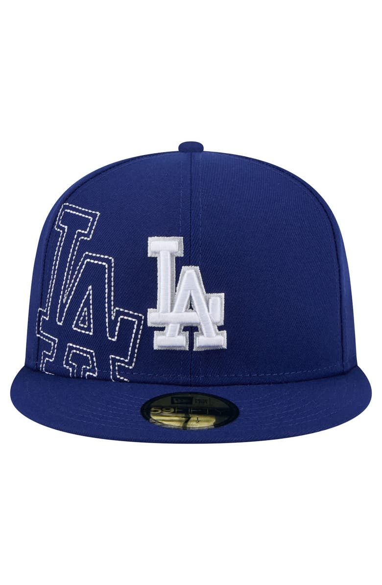 New Era Men's New Era Royal Los Angeles Dodgers Yarn Stitch 59FIFTY Fitted Hat, Alternate, color, 