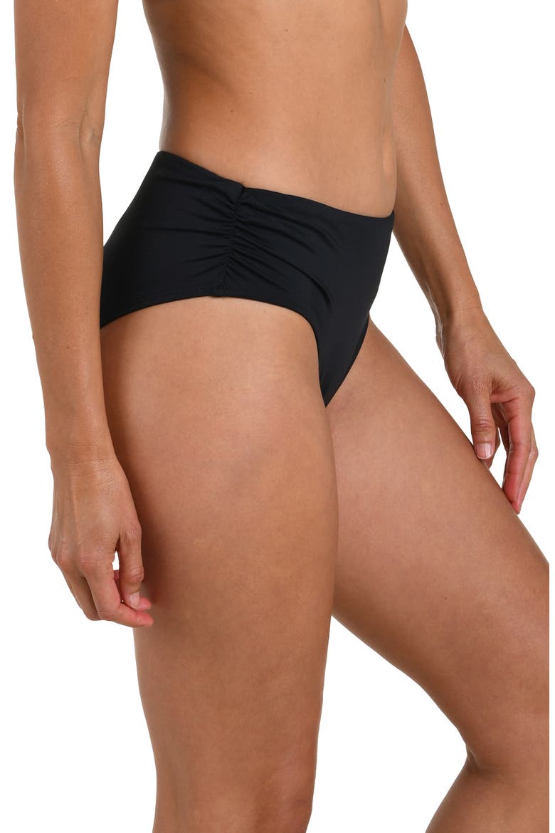 Mid Rise Bikini Bottoms, Alternate, color, BLACK