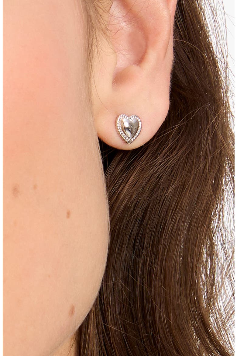 social butterfly mother-of-pearl mini stud earrings, Alternate, color, WHITE MULTI