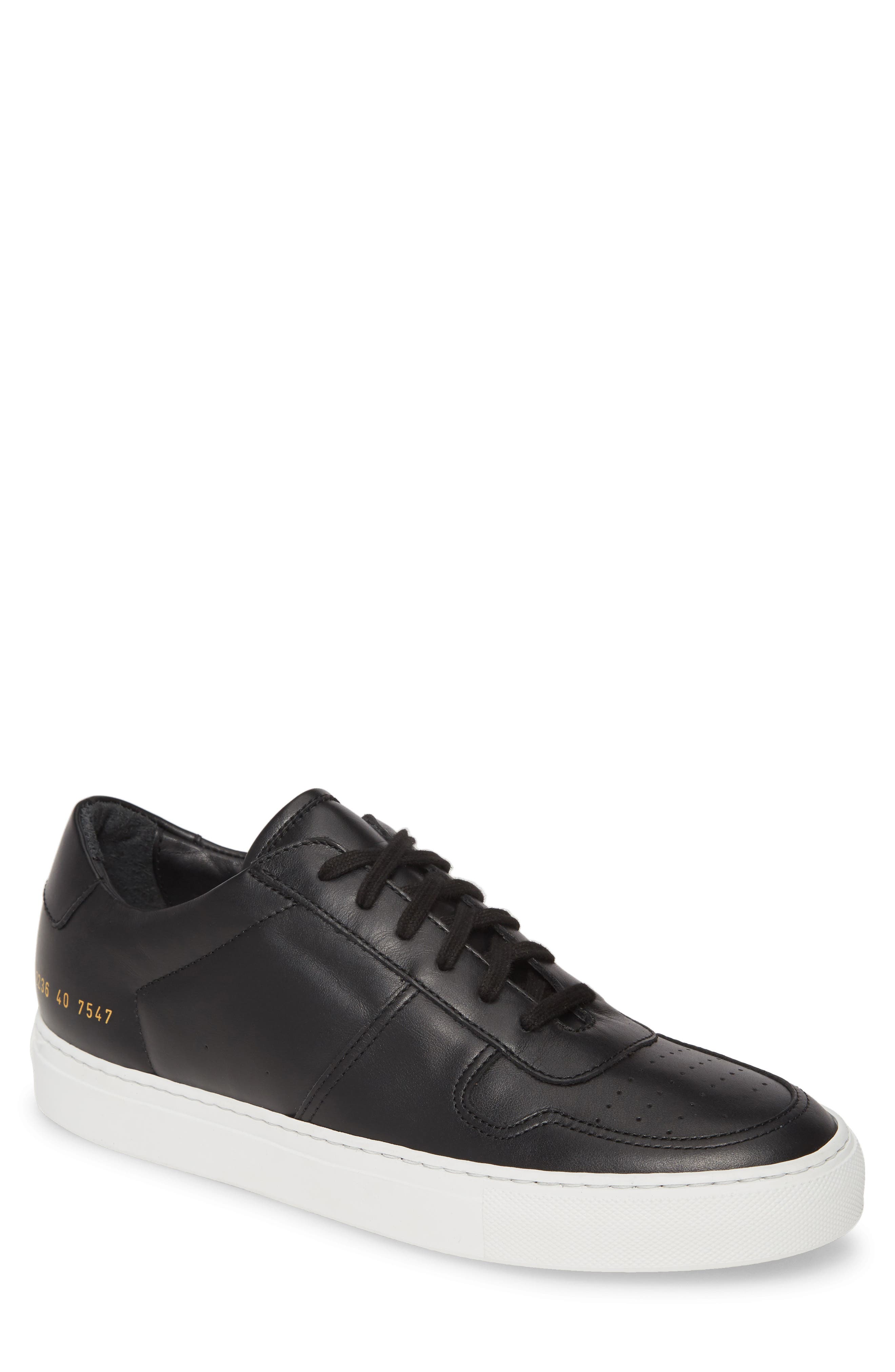Bball Low Top Sneaker, Main, color, BLACK
