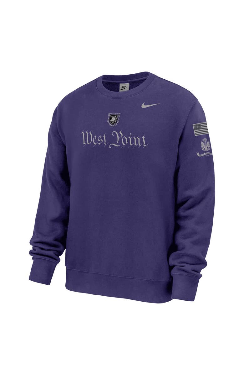 Nike Men's Nike Purple Army Black Knights Army 250 Collection Club Fleece Sweatshirt, Alternate, color, Purple