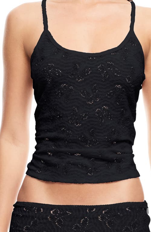 Lioness Tidal Pointelle Camisole In Black