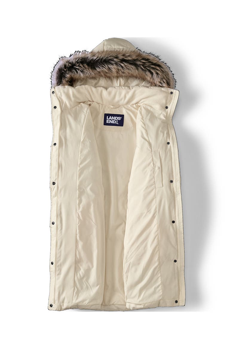 Down Winter Coat, Alternate, color, Ivory Pearl