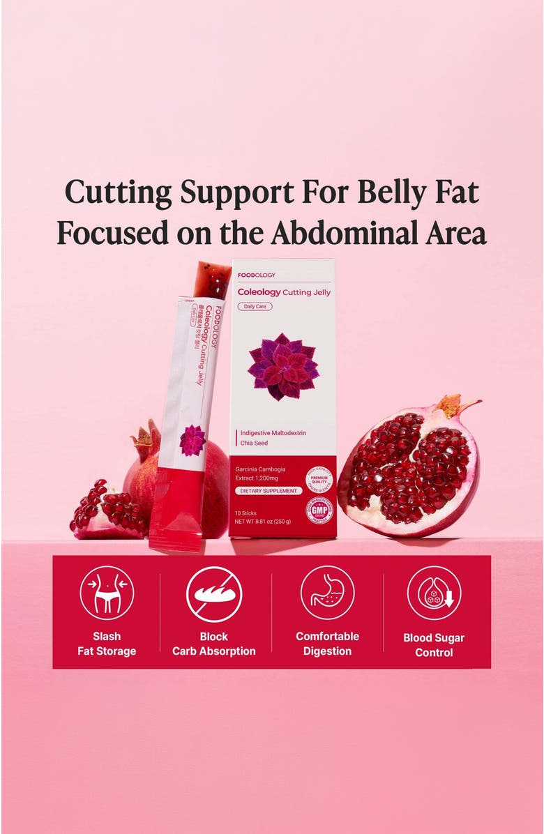 Foodology Coleology Cutting Jelly 10 sticks, Alternate, color, Red