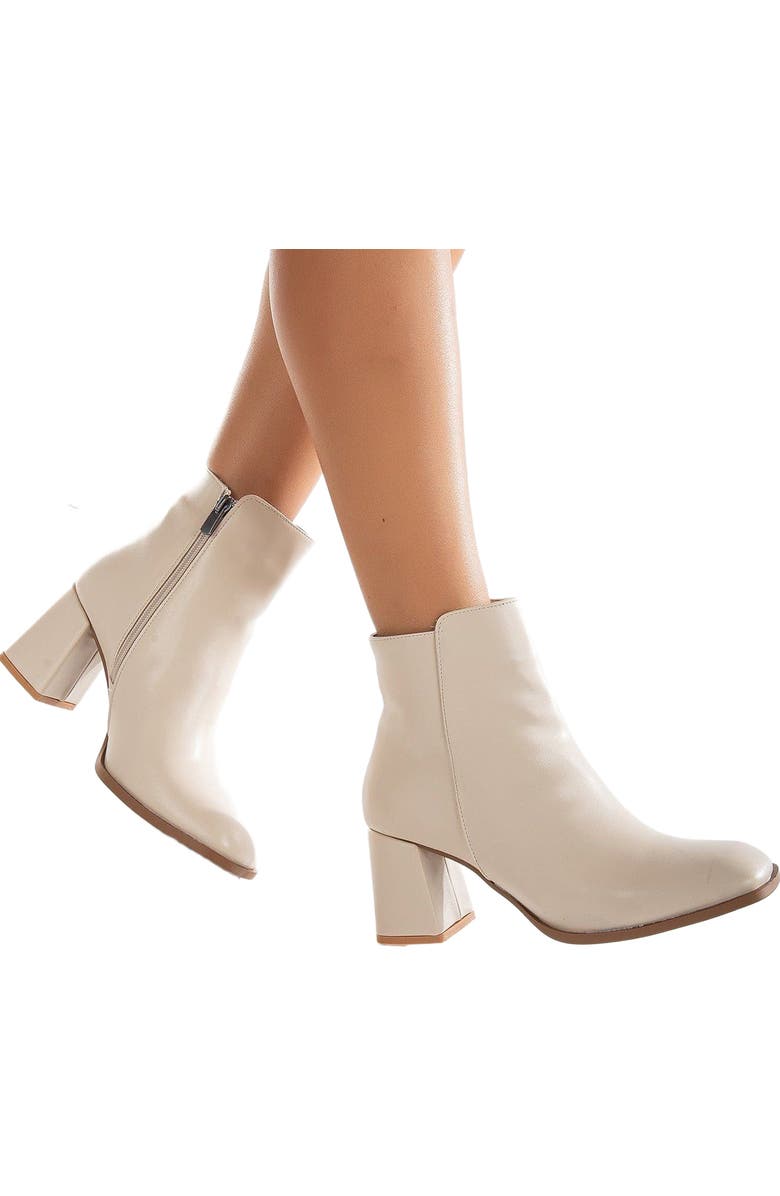 Forever & Always Shoes Nadine Ankle Boots, Alternate, color, Beige