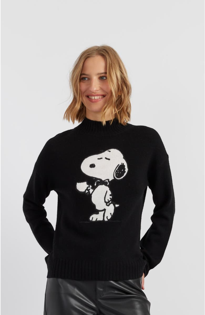Chinti & Parker Wool-Cashmere Tea Time Snoopy Sweater, Main, color, 