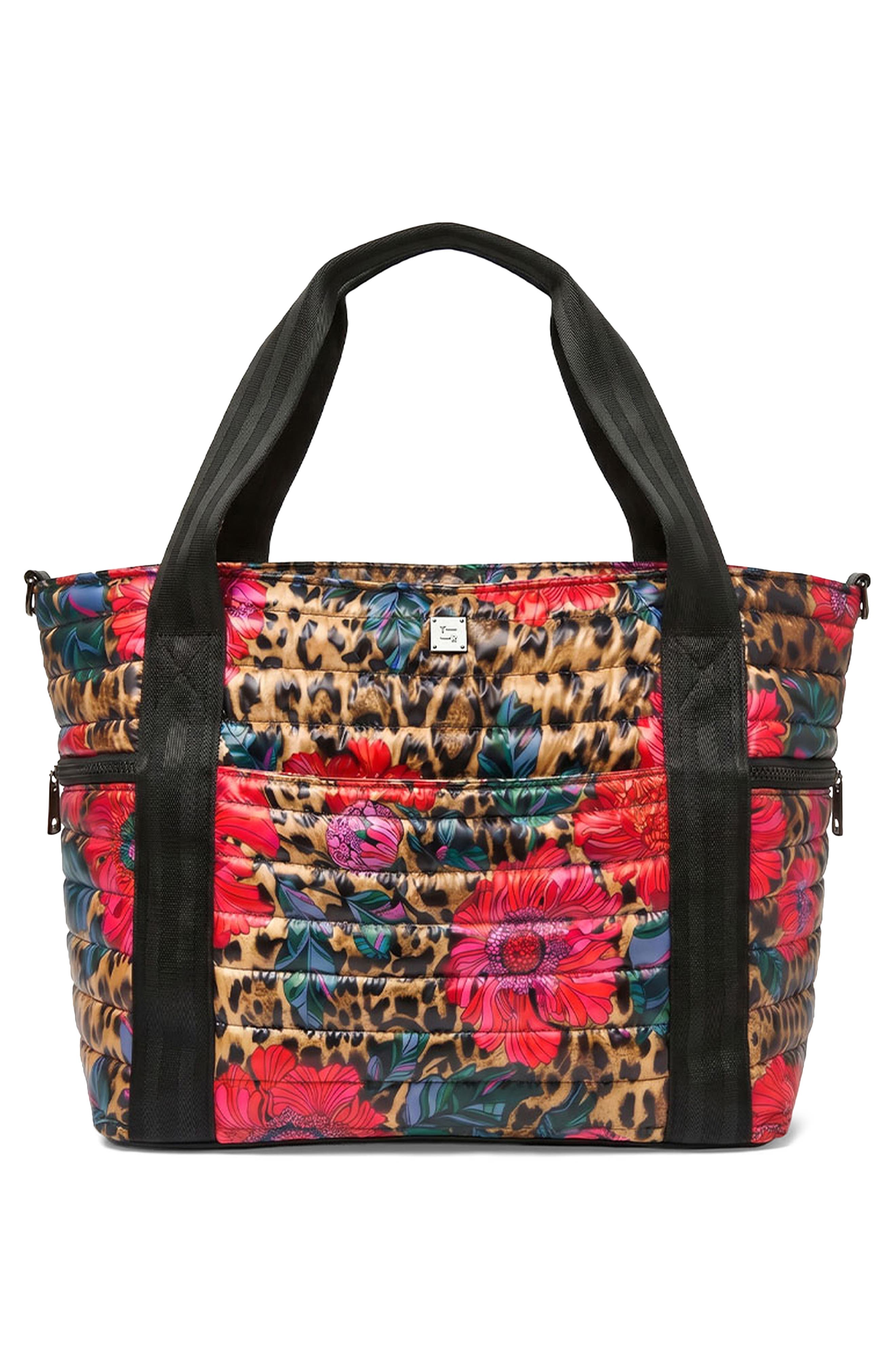 Jetset Wingman Tote, Alternate, color, LEOPARD FLORAL