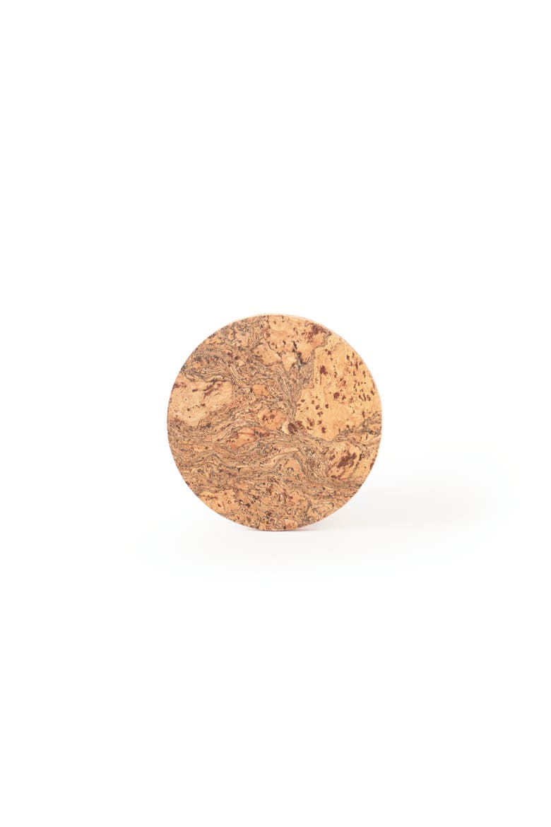Natural Cork Round Coaster Set of 8, Alternate, color, Natural Cork
