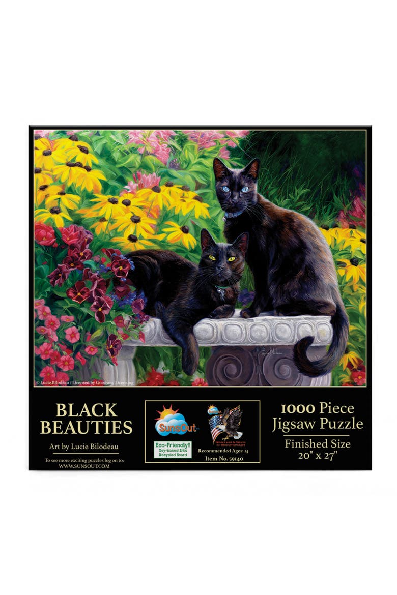Black Beauties 1000 piece Jigsaw Puzzle for Adults, Alternate, color, Multicolor