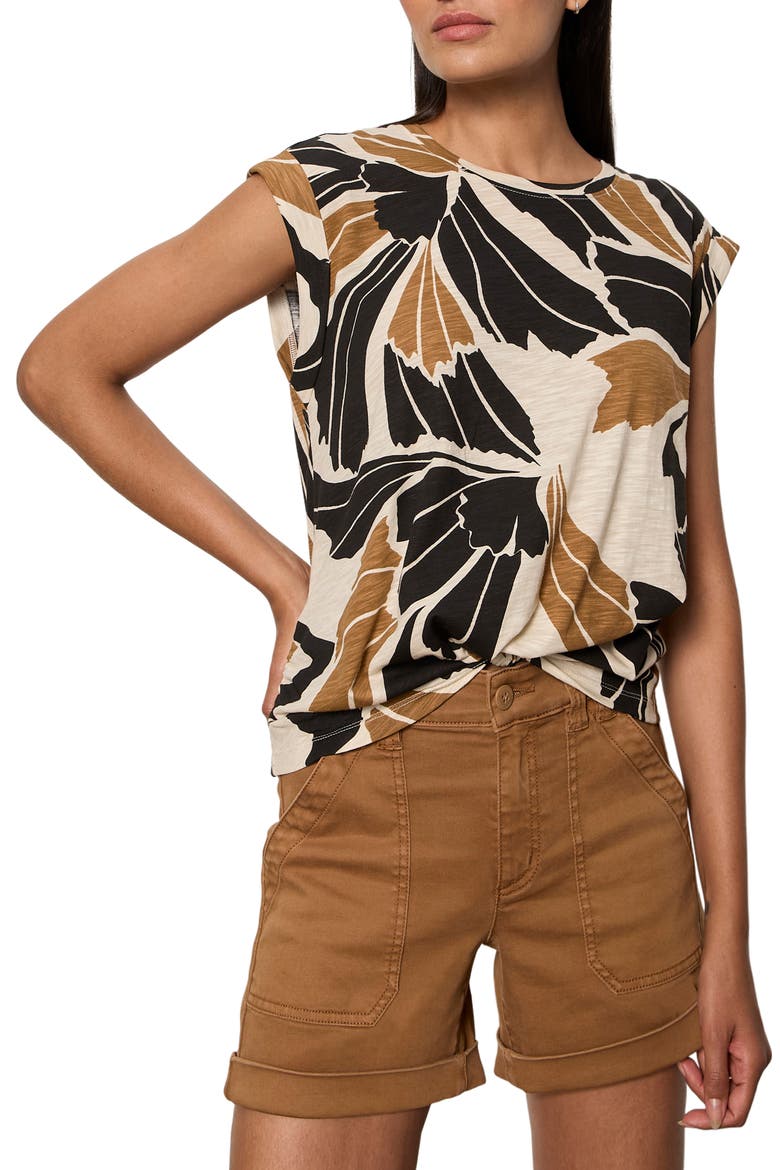 Knotted Muscle T-Shirt, Alternate, color, LOTUS BLACK