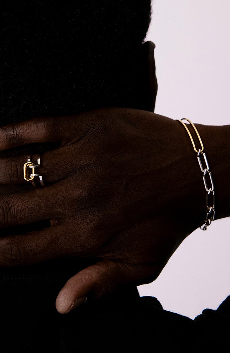 Kloto Journey Link Bracelet, Alternate, color, Silver/Gold