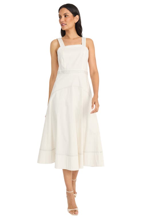 Maggy London Plus Size Cotton Midi Dress In Sugar