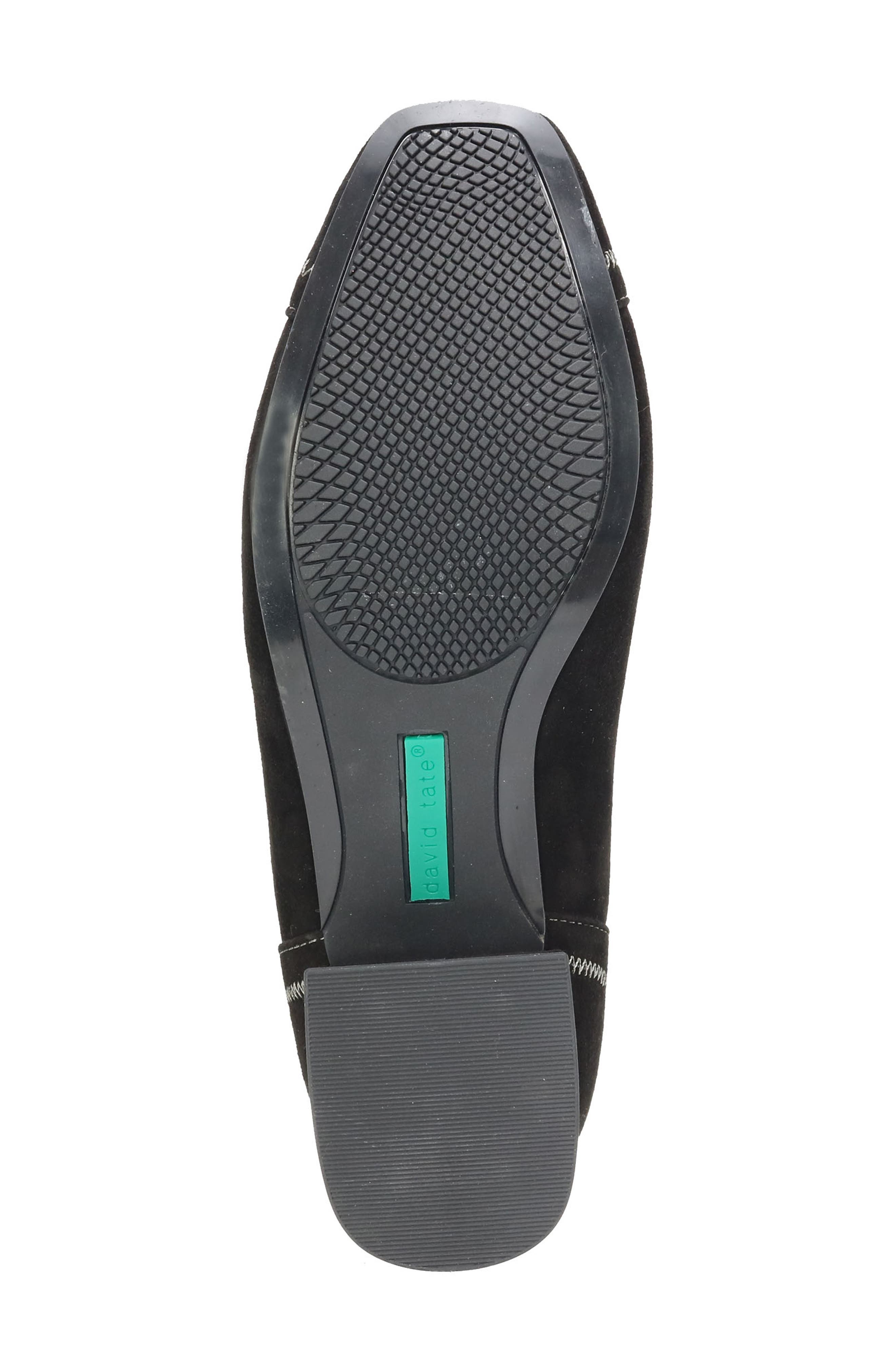 David Tate Heritage Cap Toe Pump, Alternate, color, Black Suede