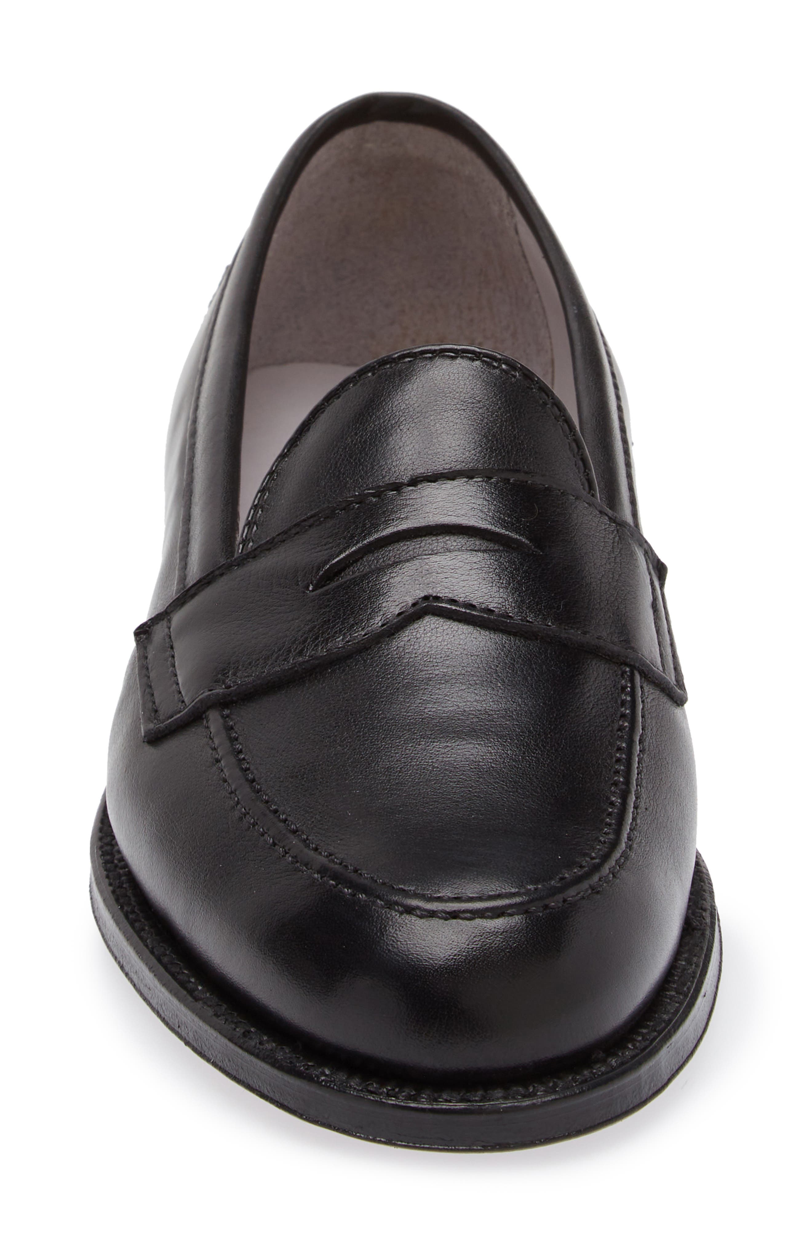 Alden Penny Loafer, Alternate, color, Black Soft Calf