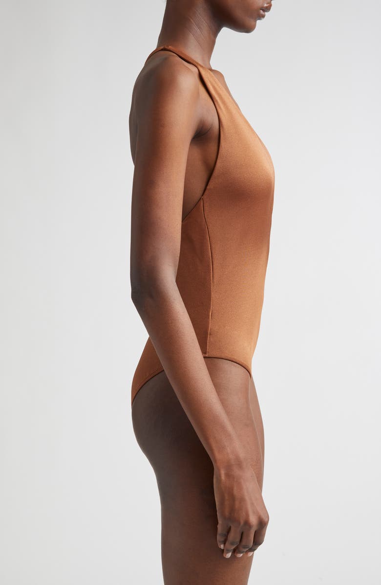 Versace Safety Pin One-Piece Swimsuit, Alternate, color,