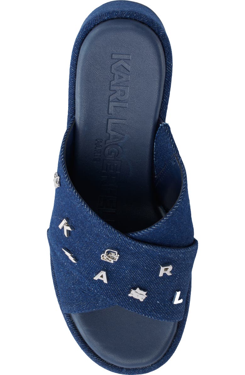 KARL LAGERFELD PARIS Caleigh Platform Wedge Sandal, Alternate, color,