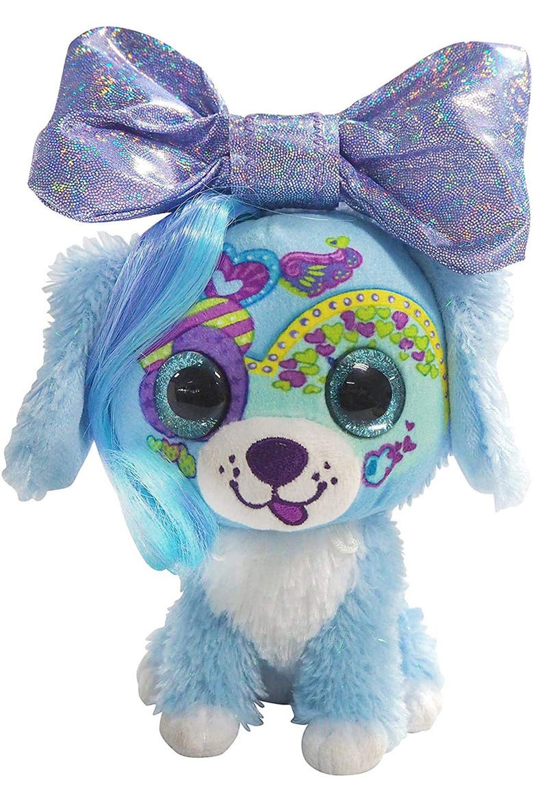 9 Inch Plush Puppy Bow Pet Dog, Main, color, Multicolored