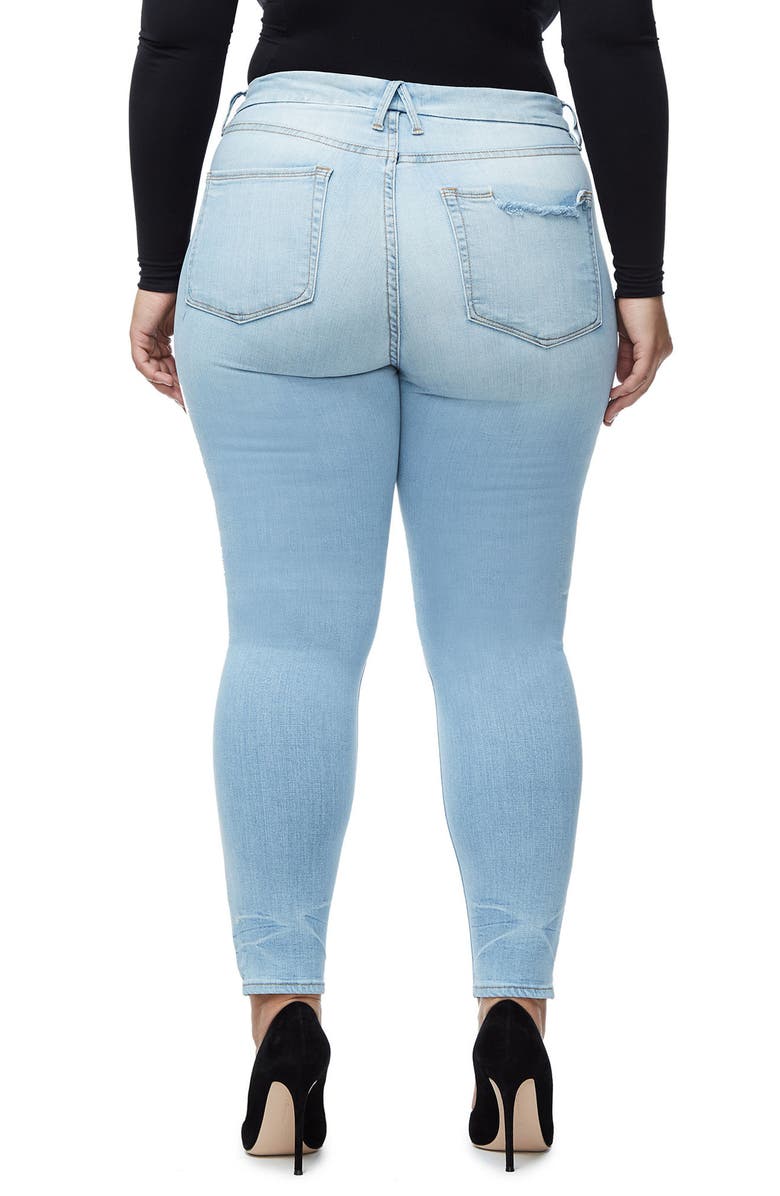 Good American Good Legs High Waist Crop Skinny Jeans, Alternate, color, Blue124