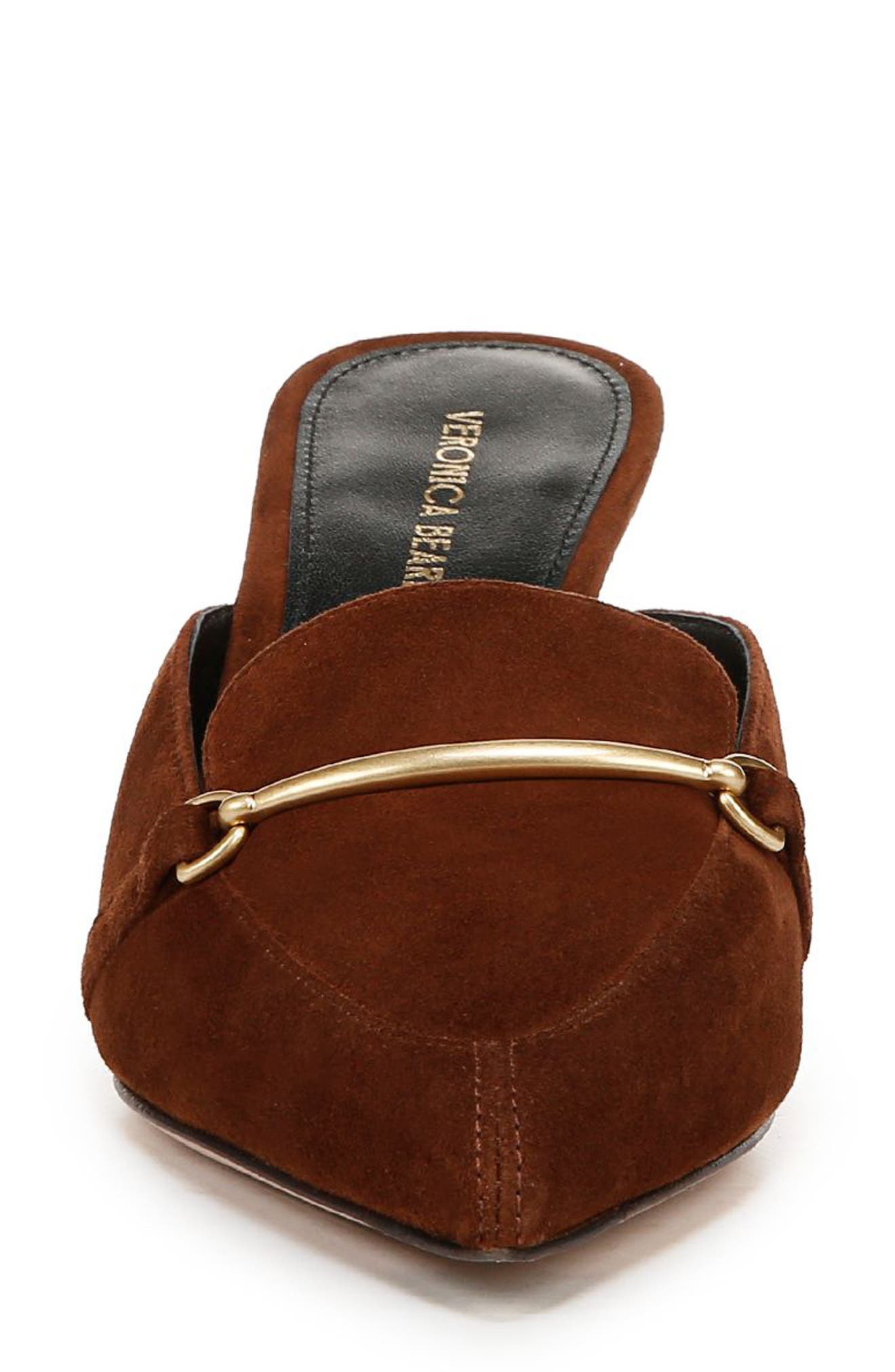 Veronica Beard Leslie Pointed Toe Bit Loafer Mule, Alternate, color, Cedar