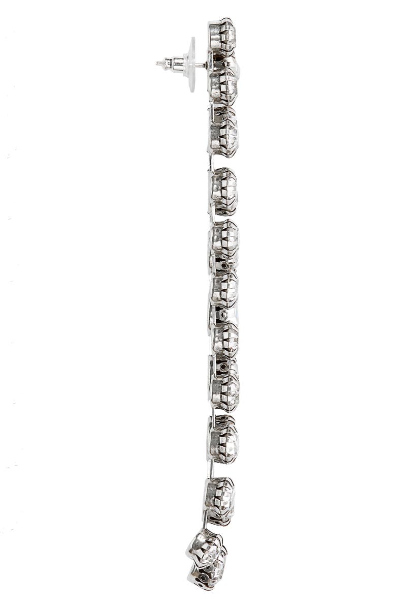 Isabel Marant Midnight Dancin' Crystal Chain Linear Drop Earrings, Alternate, color, 
