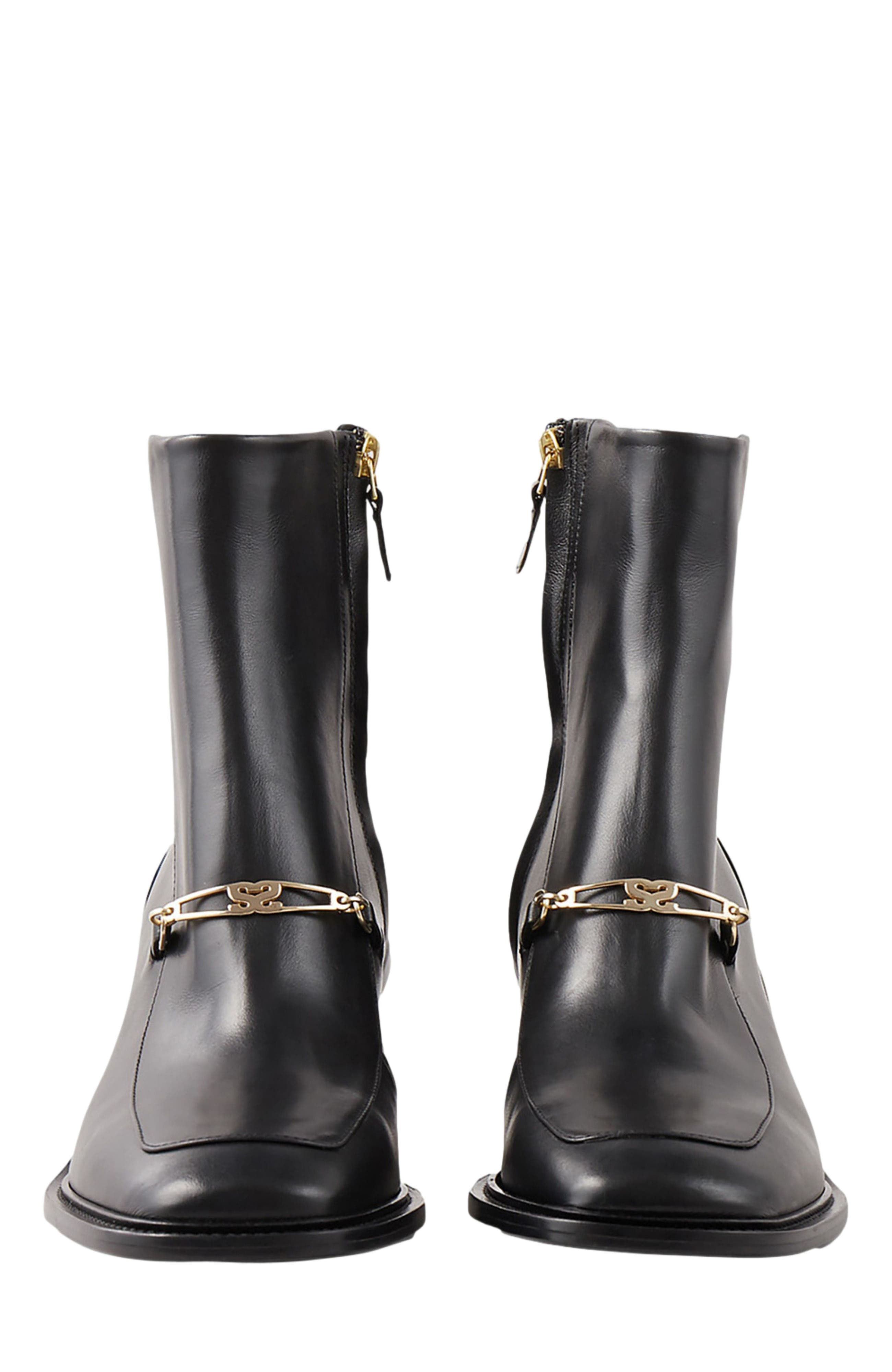 SANDRO Leather ankle boots, Alternate, color, 