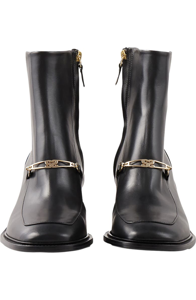 SANDRO Leather ankle boots, Alternate, color,