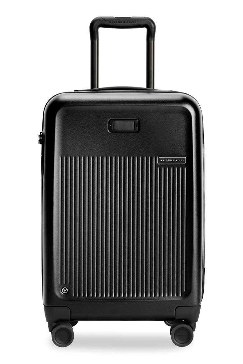 Sympatico Essential 22-Inch Expandable Spinner Carry-On, Main, color, BLACK