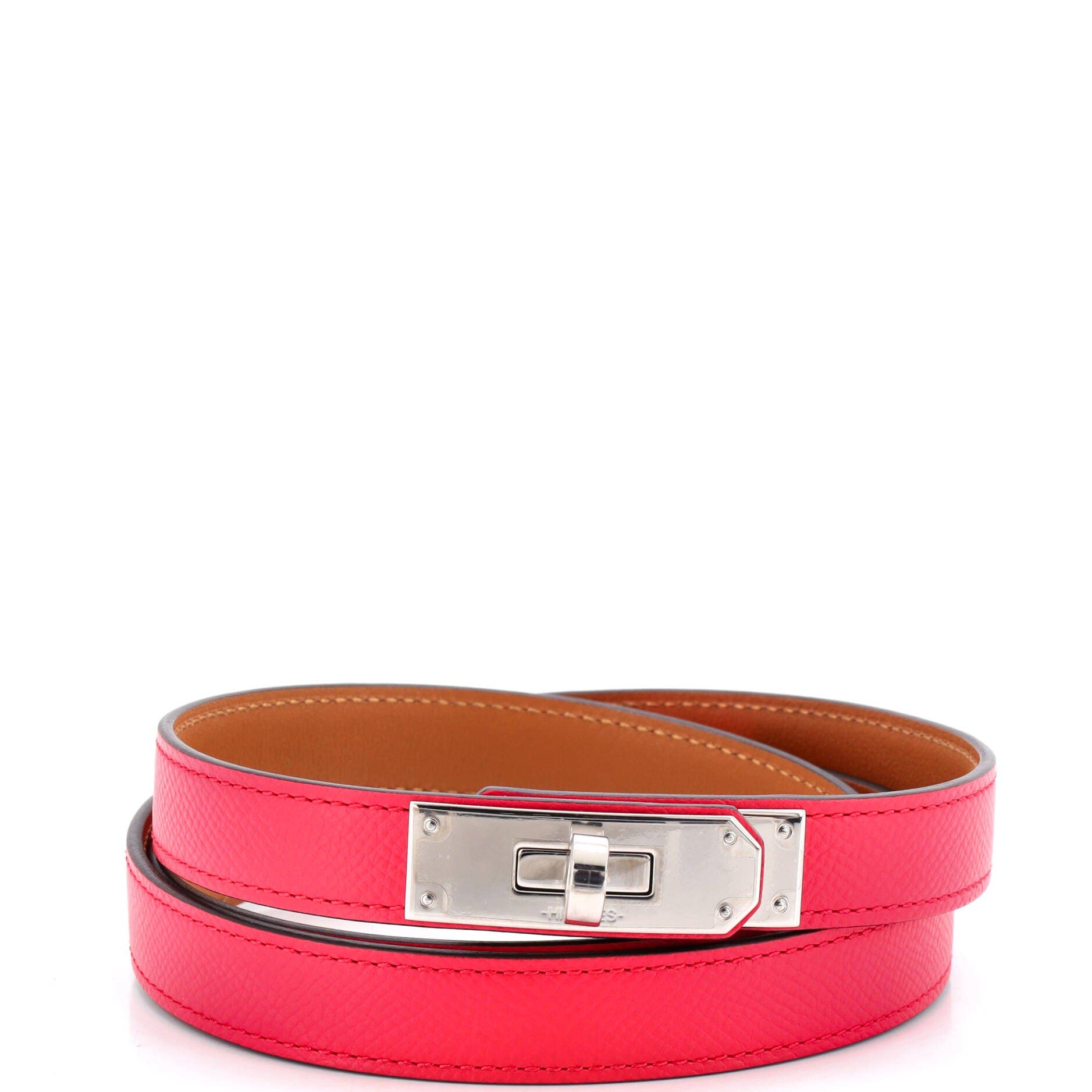 Kelly Belt Leather Thin, Main, color, Pink