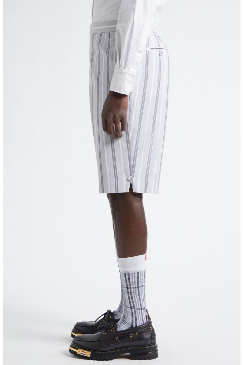 Fit 1 Stripe Backstrap Shorts, Alternate, color, MEDIUM GREY