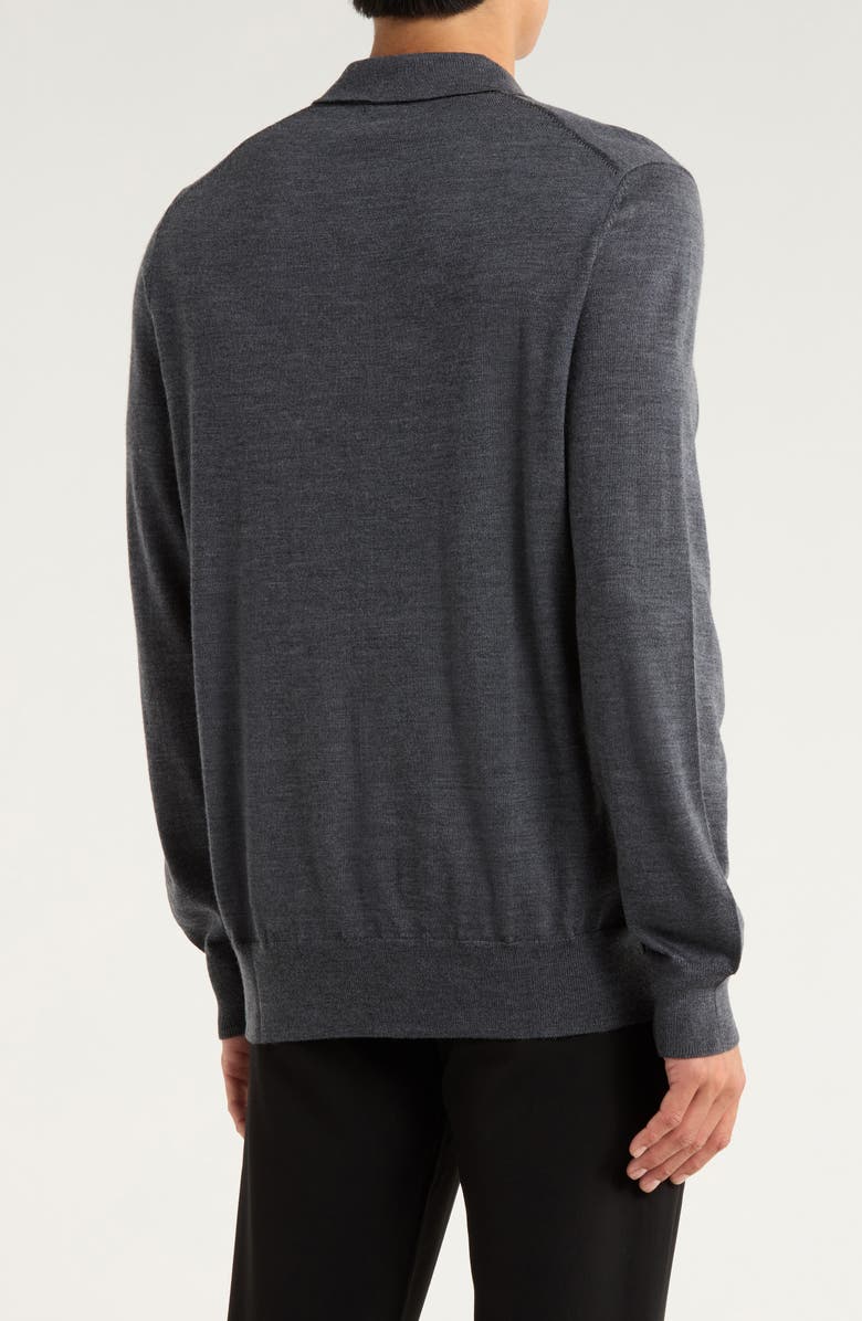 Brooks Brothers Swift Merino Wool Long Sleeve Polo, Alternate, color,