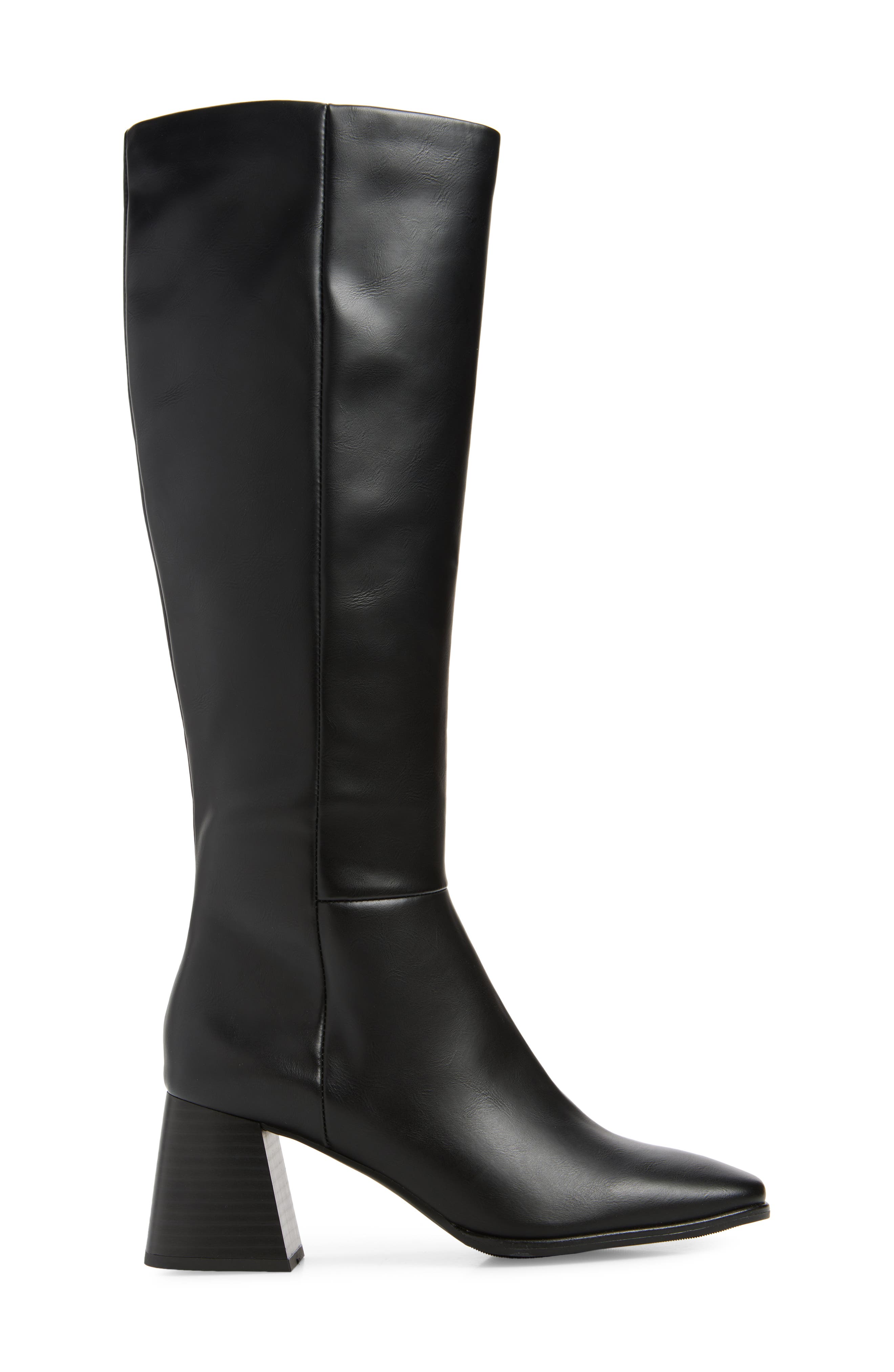 NORDSTROM RACK Newbury Block Heel Boot, Alternate, color, Black