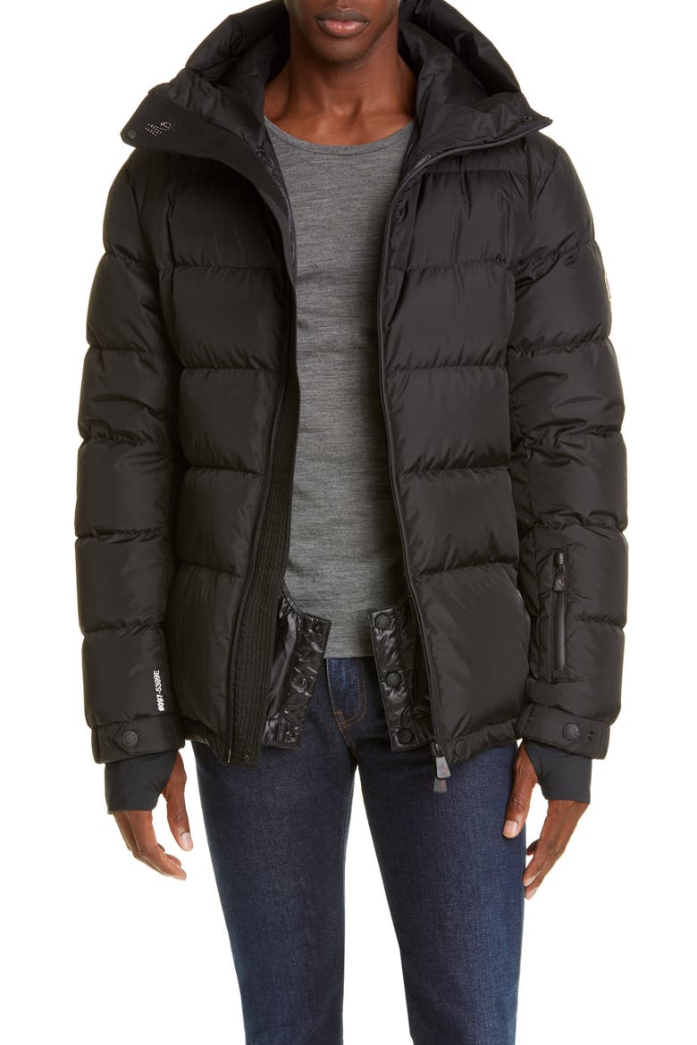 Grenoble Isorno Hooded Nylon Puffer Jacket, Alternate, color, BLACK