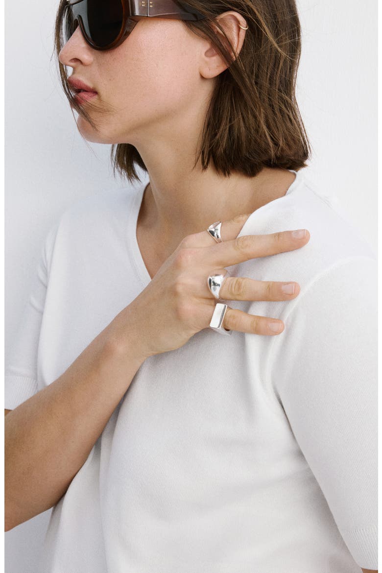 V-Neck Sweater, Alternate, color, WHITE