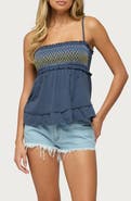 EDIKTED Kelsy Smocked Tank Top