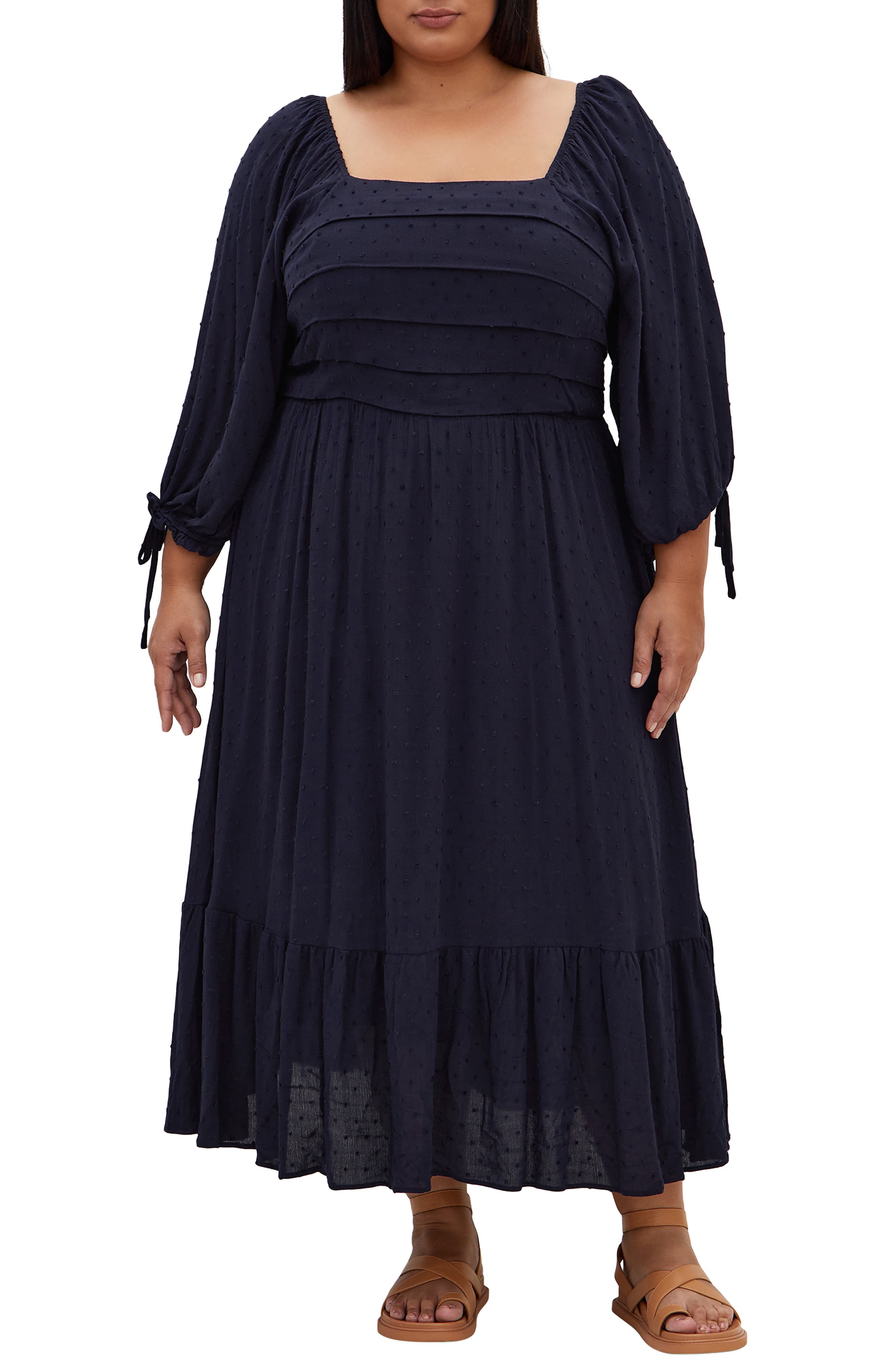 The Ally Clip Dot Maxi Dress - image 5
