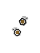 Paul Fredrick Enamel Hexagon Cufflinks