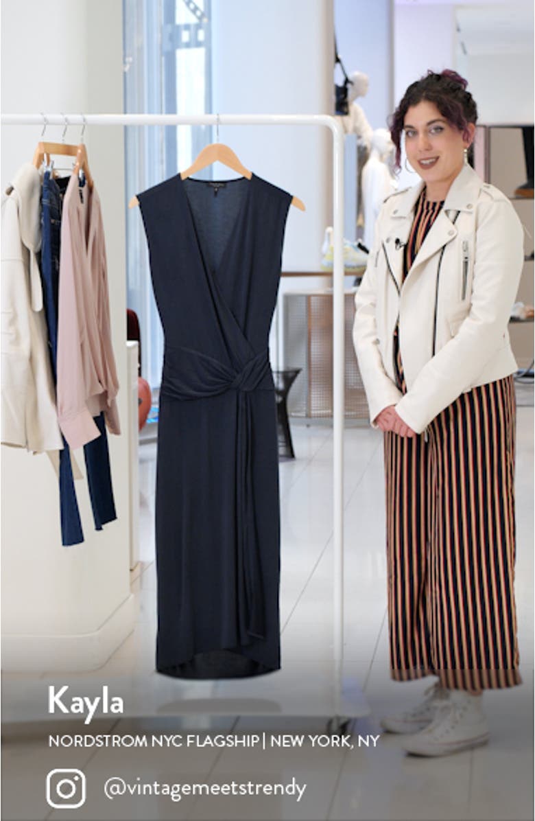 Christy Drape Midi Dress, sales video thumbnail