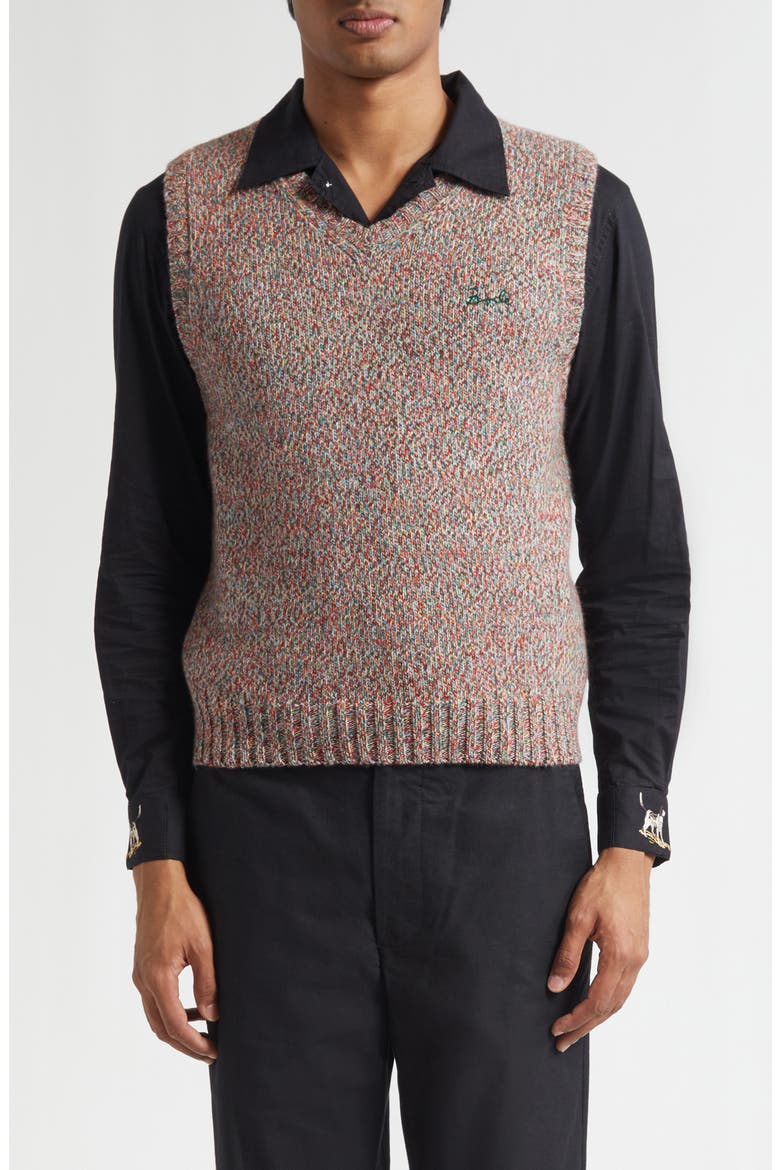 Falls Sweater Vest, Main, color, RED MULTI