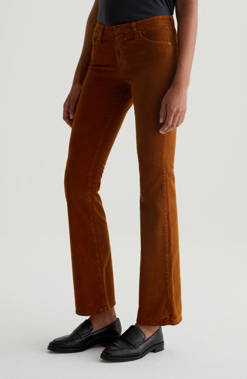Ag Angel Low Rise Bootcut Corduroy Jeans In 1 Year Sulfur Maple Aura