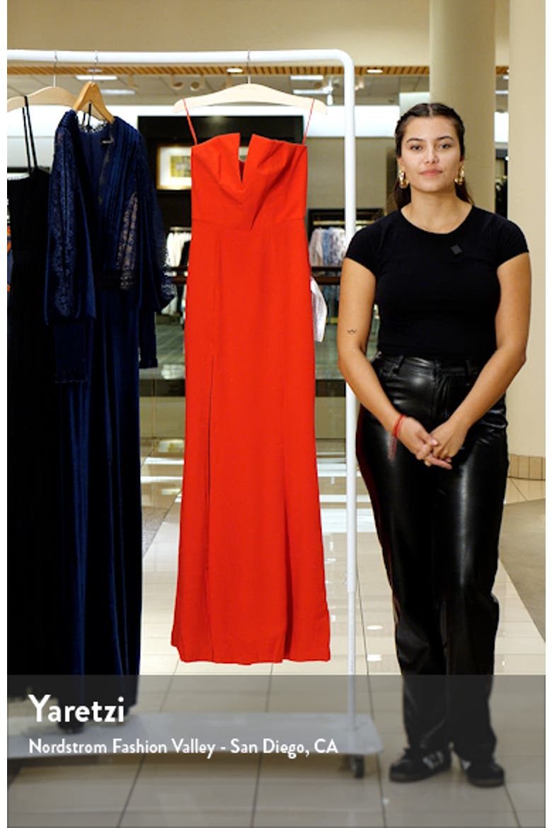 Fernanda Strapless Evening Gown video