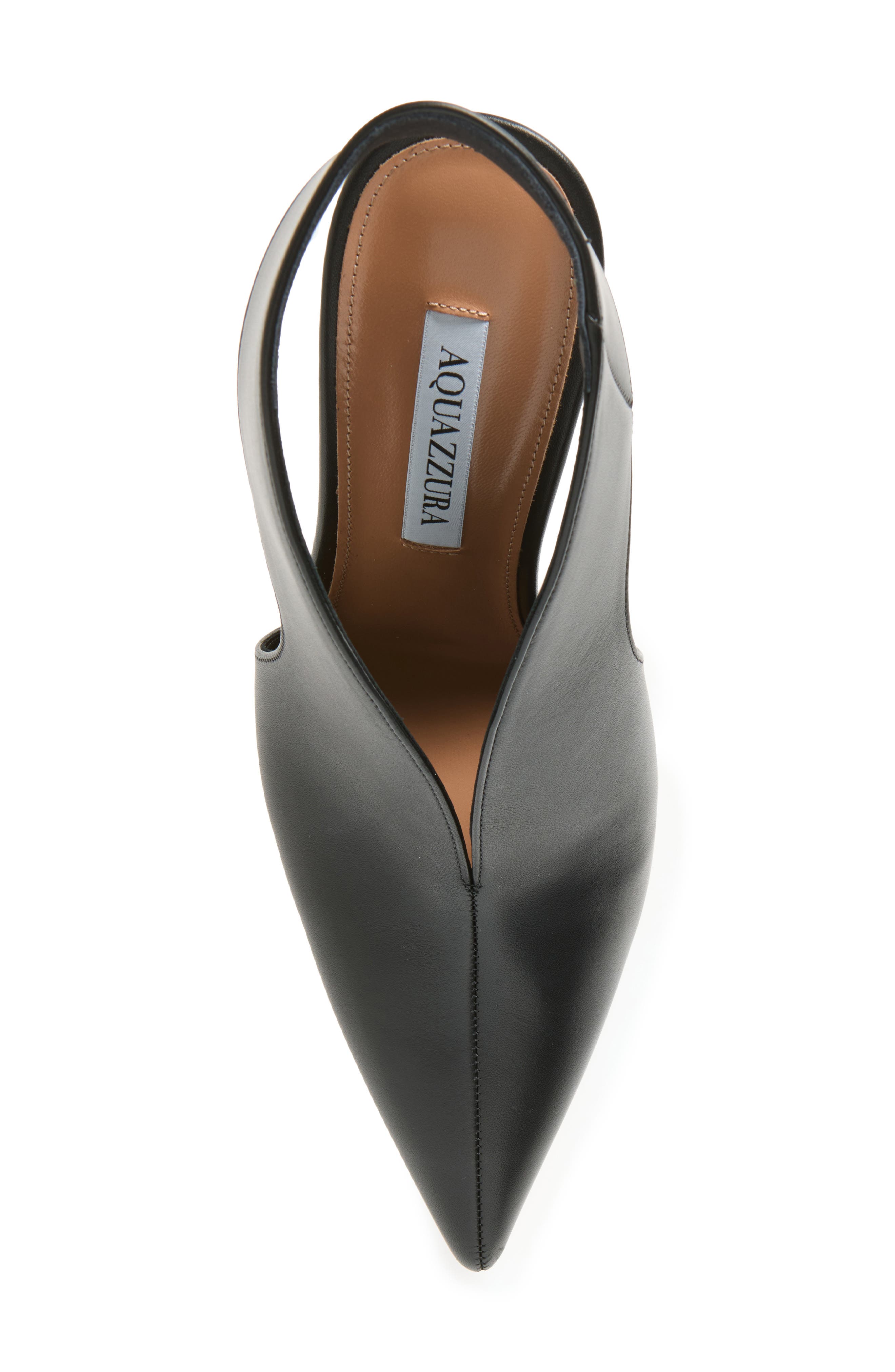 Heart Stopper Pointed Toe Slingback Sandal, Alternate, color, BLACK