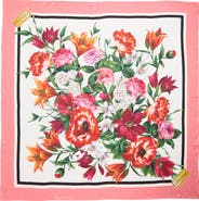 Dolce&Gabbana Rafia Floral Print Silk Scarf