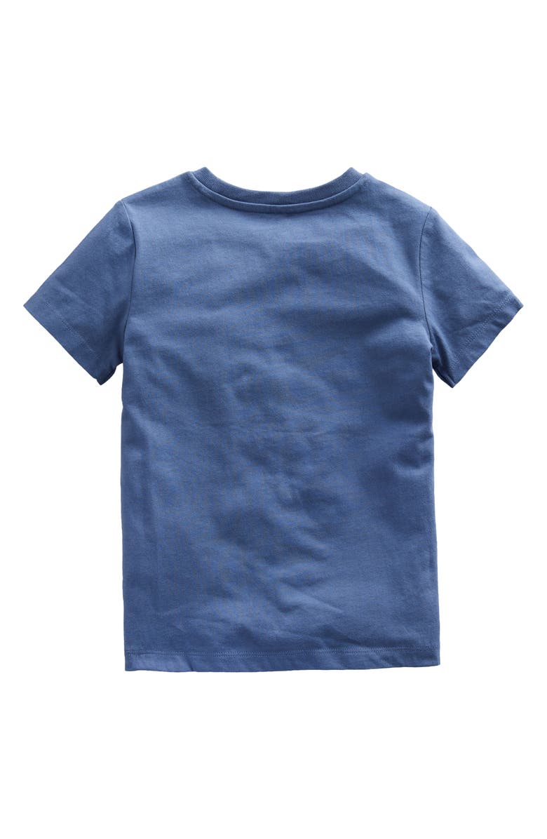 Mini Boden Kids' Embroidered Fire Truck Cotton Graphic T-Shirt, Alternate, color, 
