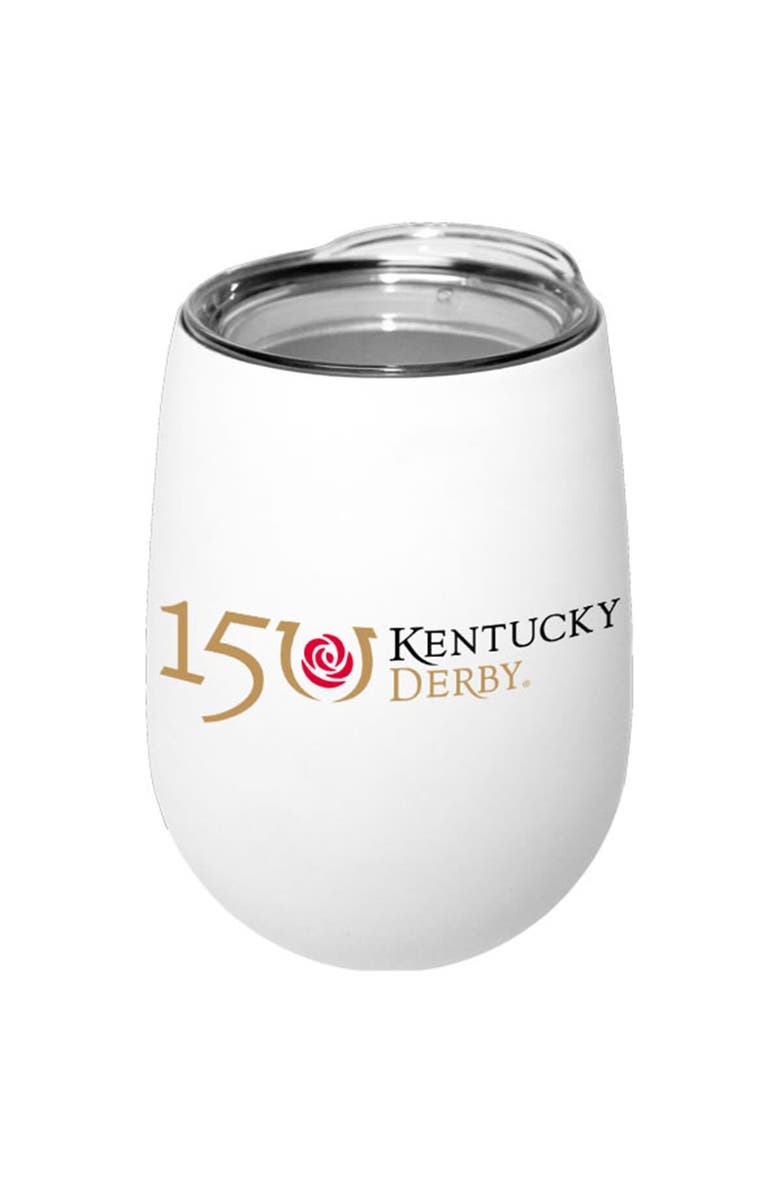 ATLANTIC GROUP DISTRIBUTION Kentucky Derby 150 12oz. Stemless Wine Glass, Main, color, 