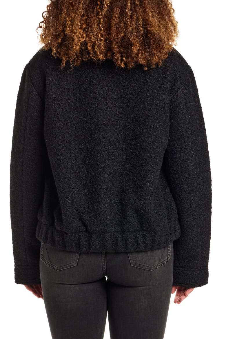 Bouclé Jacket, Alternate, color, BLACK